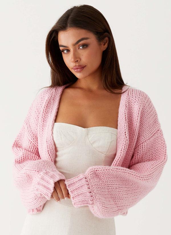 peppermayo Peppermayo Exclusive - Jasleen Knit Cardigan - Pink