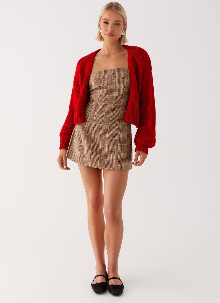 Peppermayo Peppermayo Exclusive - Jasleen Knit Cardigan - Red