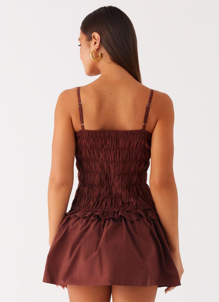 Peppermayo Peppermayo Exclusive - Jaxi Mini Dress - Chocolate