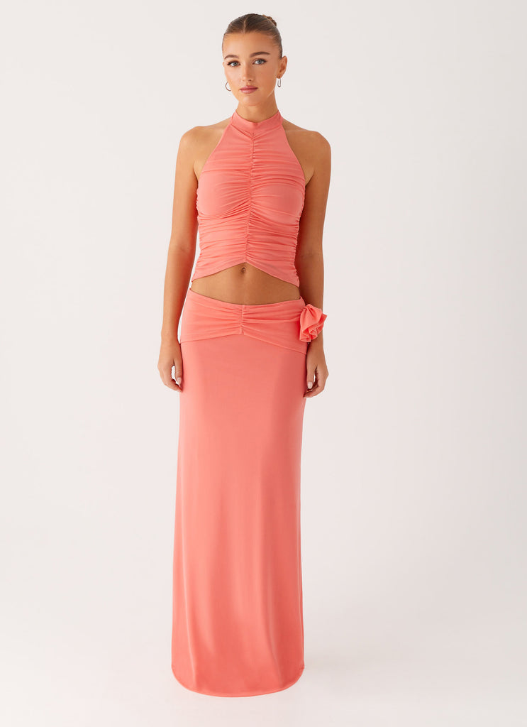 Peppermayo Peppermayo Exclusive - Jayce Maxi Skirt - Salmon