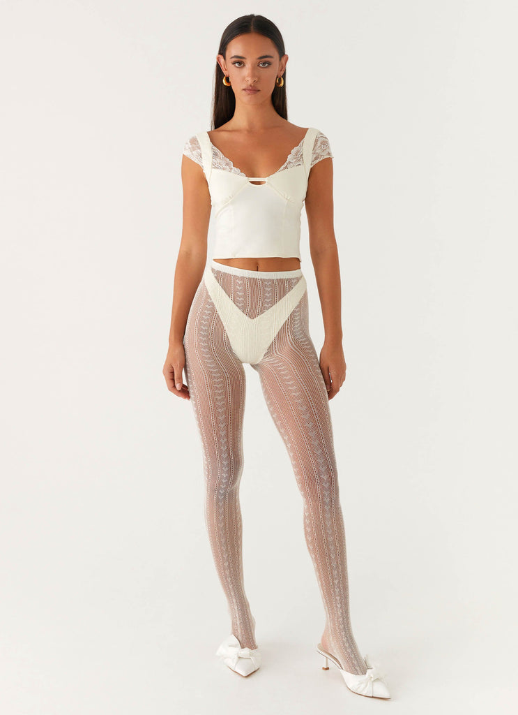 Peppermayo Peppermayo Exclusive - Jeanette Stockings - White
