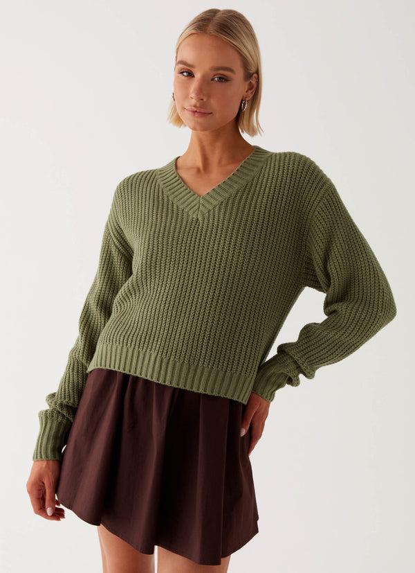 peppermayo Peppermayo Exclusive - Jenson Sweater - Khaki