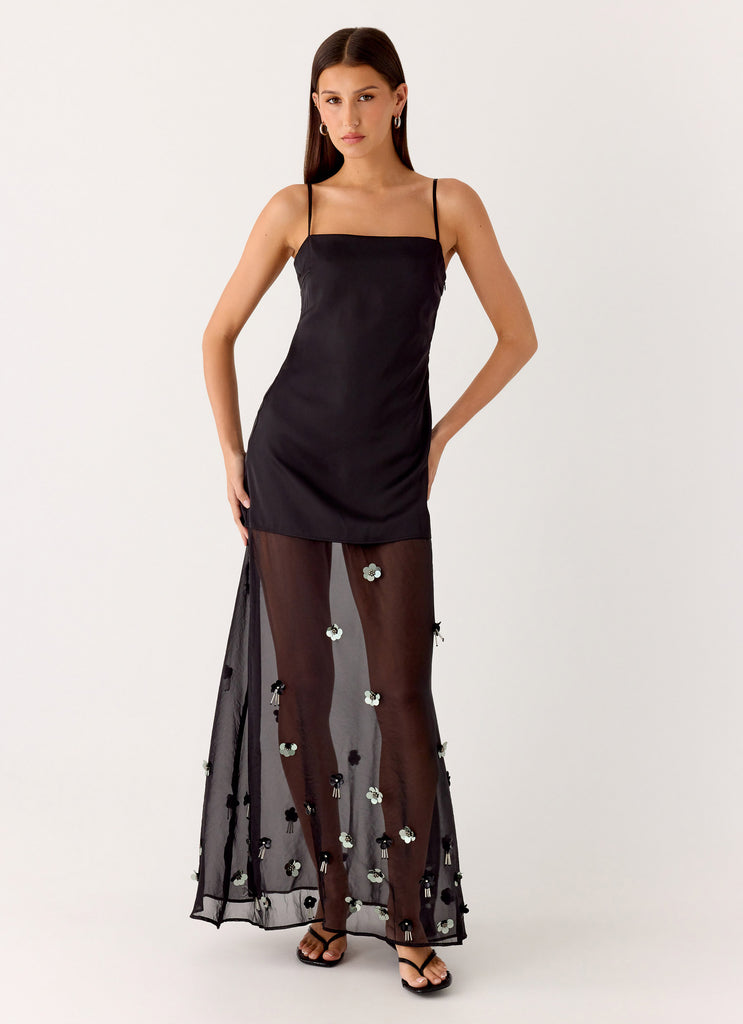 Peppermayo Peppermayo Exclusive - Jesiah Embellished Maxi Dress - Black