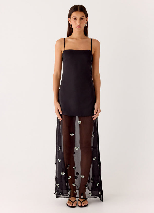 peppermayo Peppermayo Exclusive - Jesiah Embellished Maxi Dress - Black peppermayo Peppermayo Exclusive - Jesiah Embellished Maxi Dress - Black
