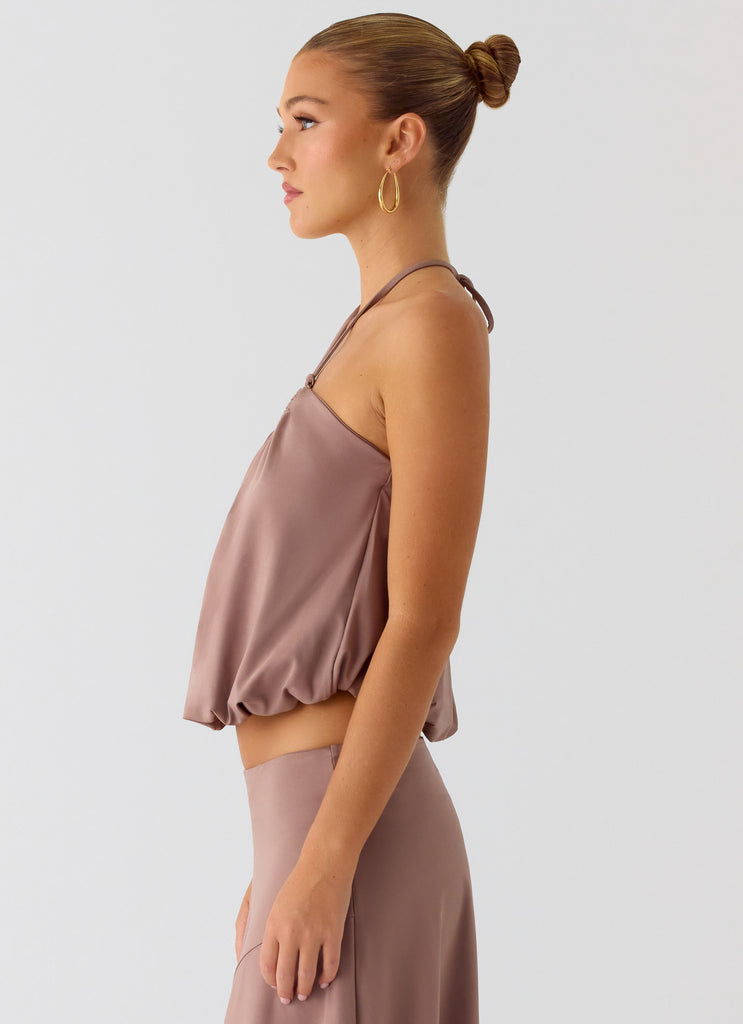 Peppermayo Peppermayo Exclusive - Jisoo Halter Top - Desert Taupe