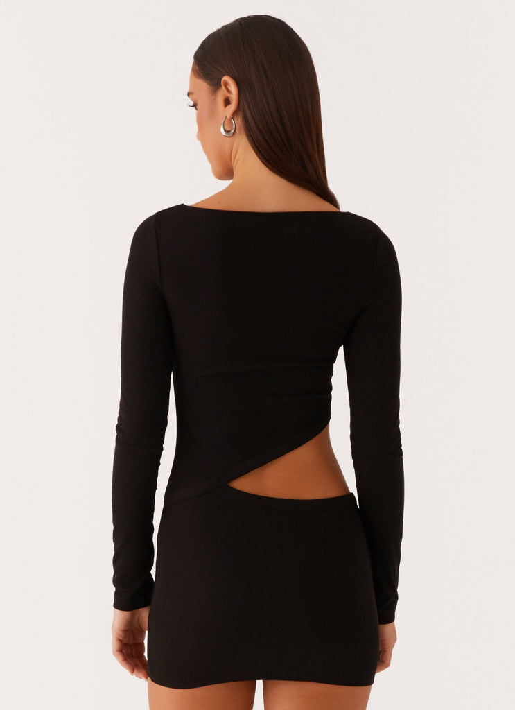 Peppermayo Peppermayo Exclusive - Jocelyn Long Sleeve Mini Dress - Black