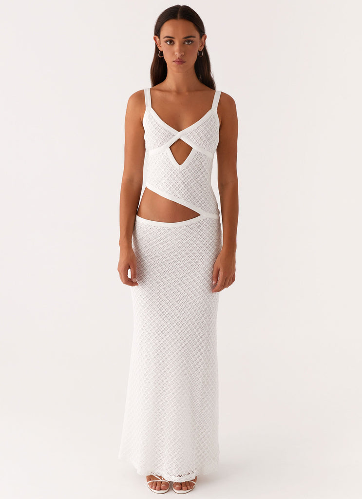 Peppermayo Peppermayo Exclusive - Jocelyn Maxi Dress - White Crochet