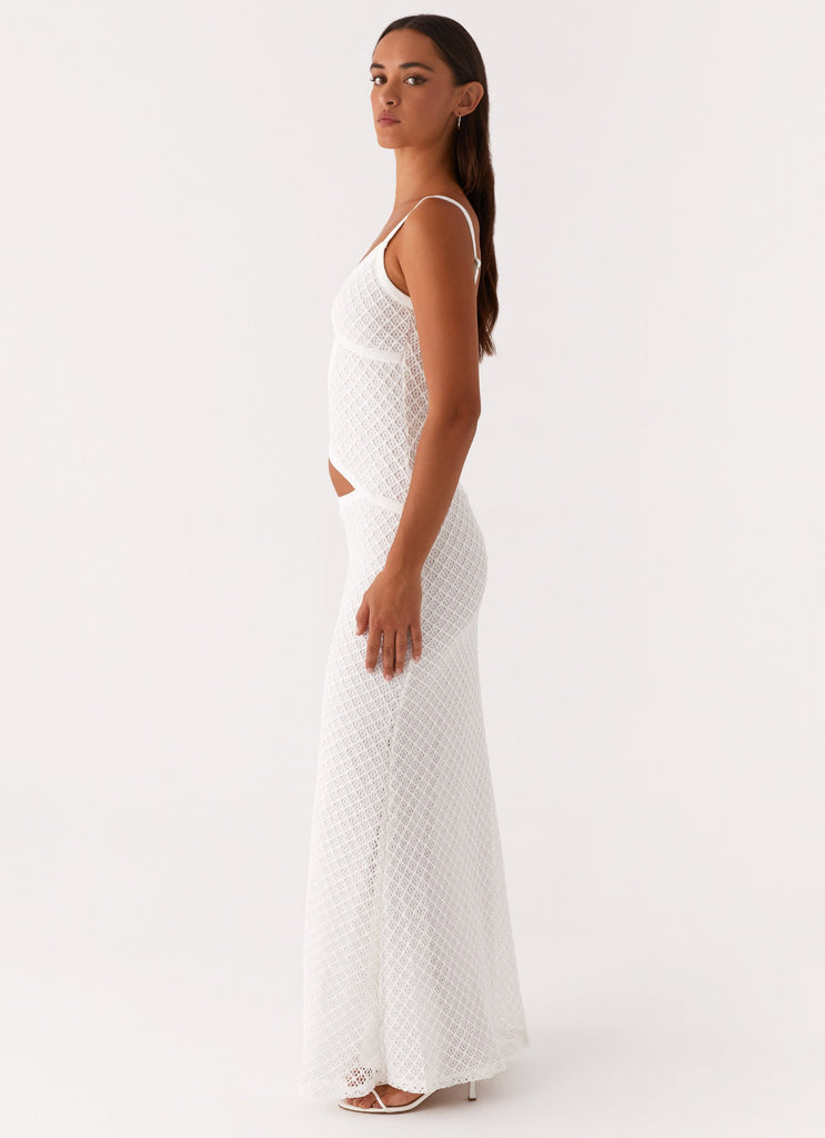 Peppermayo Peppermayo Exclusive - Jocelyn Maxi Dress - White Crochet