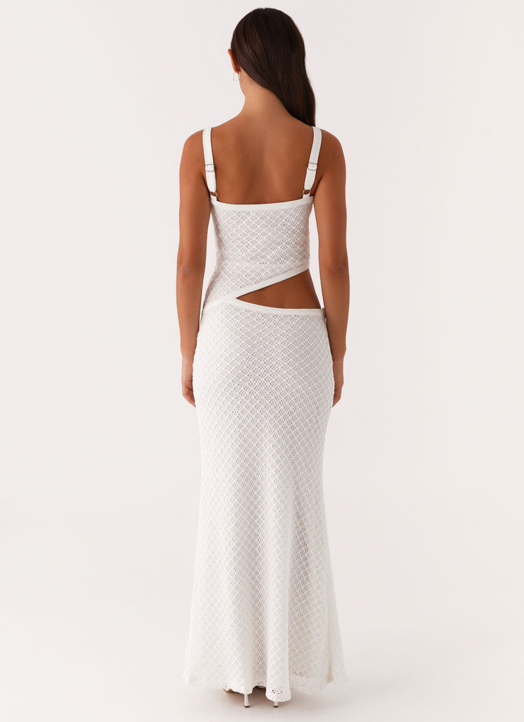 Peppermayo Peppermayo Exclusive - Jocelyn Maxi Dress - White Crochet