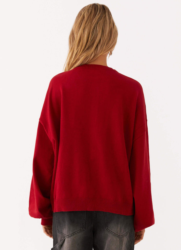 Peppermayo Peppermayo Exclusive - Joey Knit Cardigan - Wine
