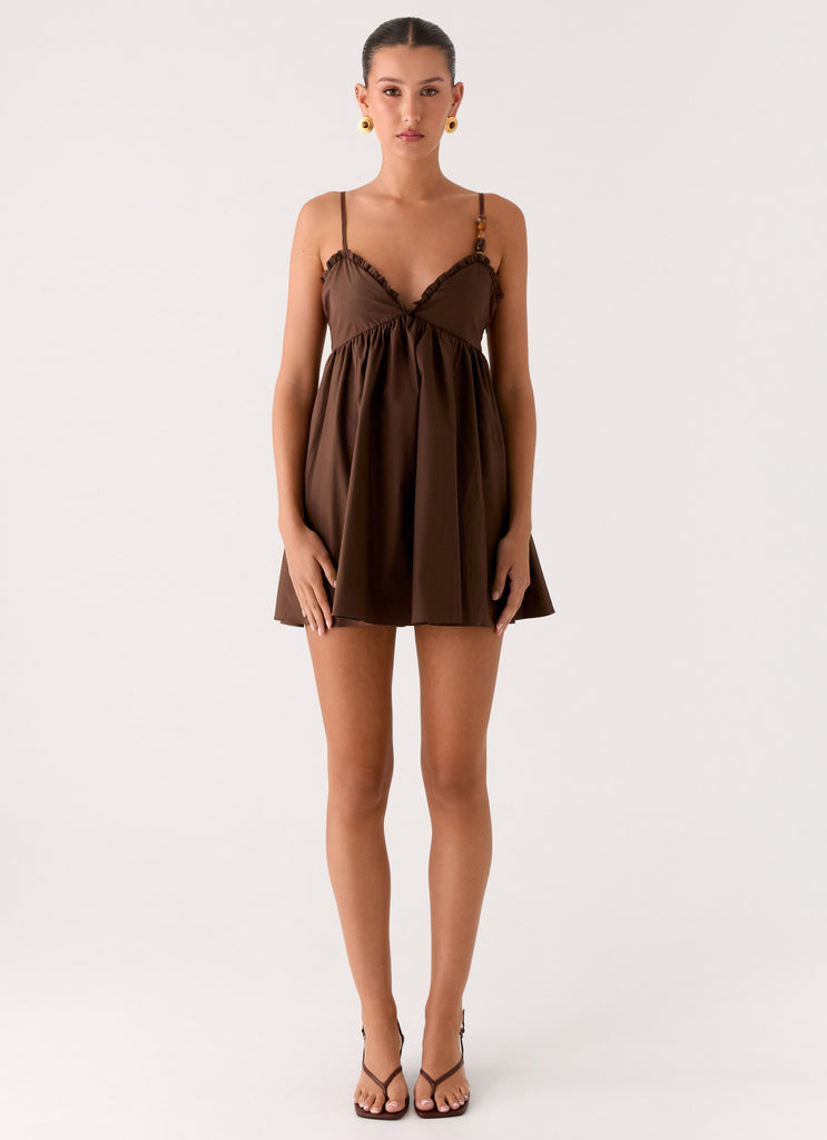 Peppermayo Peppermayo Exclusive - Jonas Mini Dress - Brown