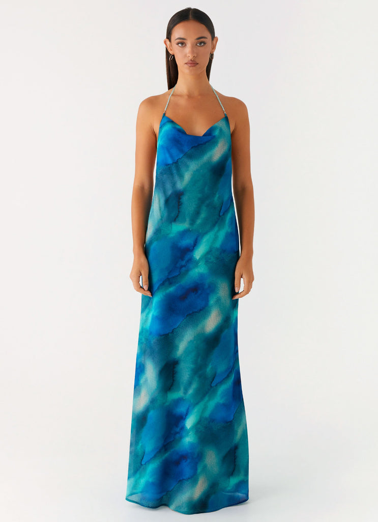 Peppermayo Peppermayo Exclusive - Journey Maxi Dress - Blue Tie Dye