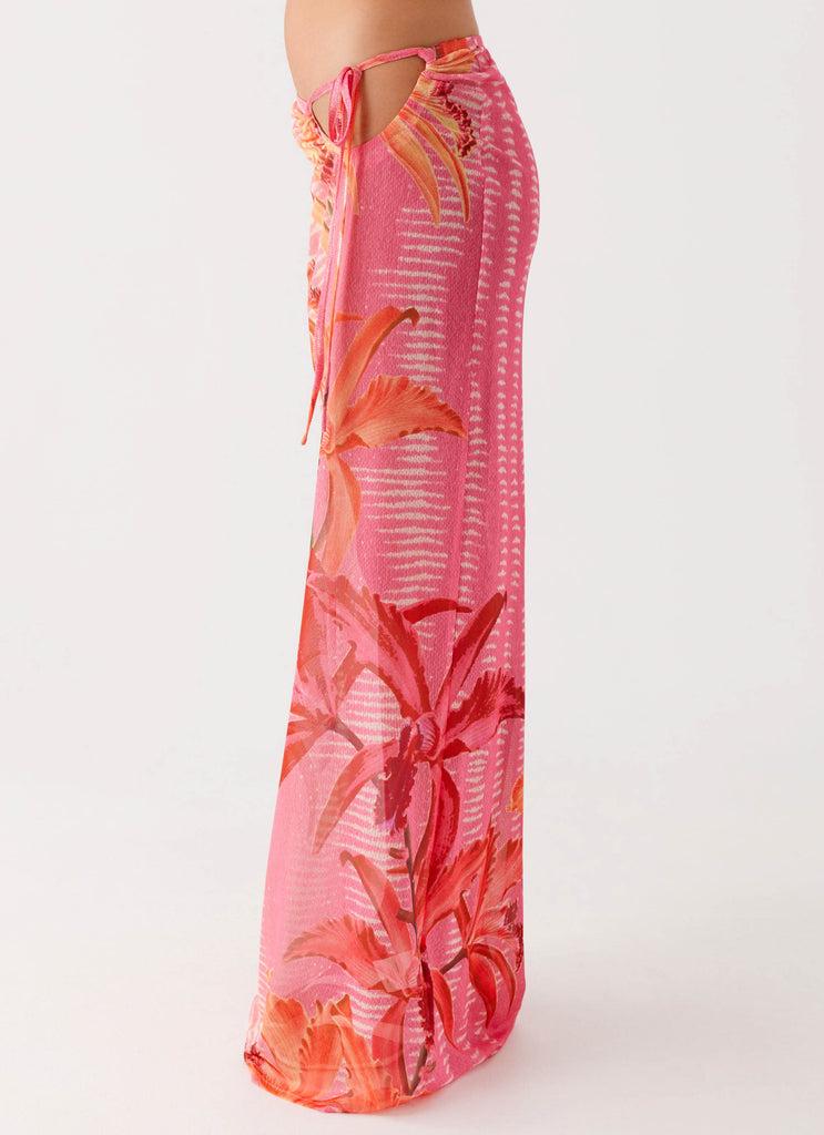 Peppermayo Peppermayo Exclusive - Jovani Maxi Skirt - Tropical Pink Print