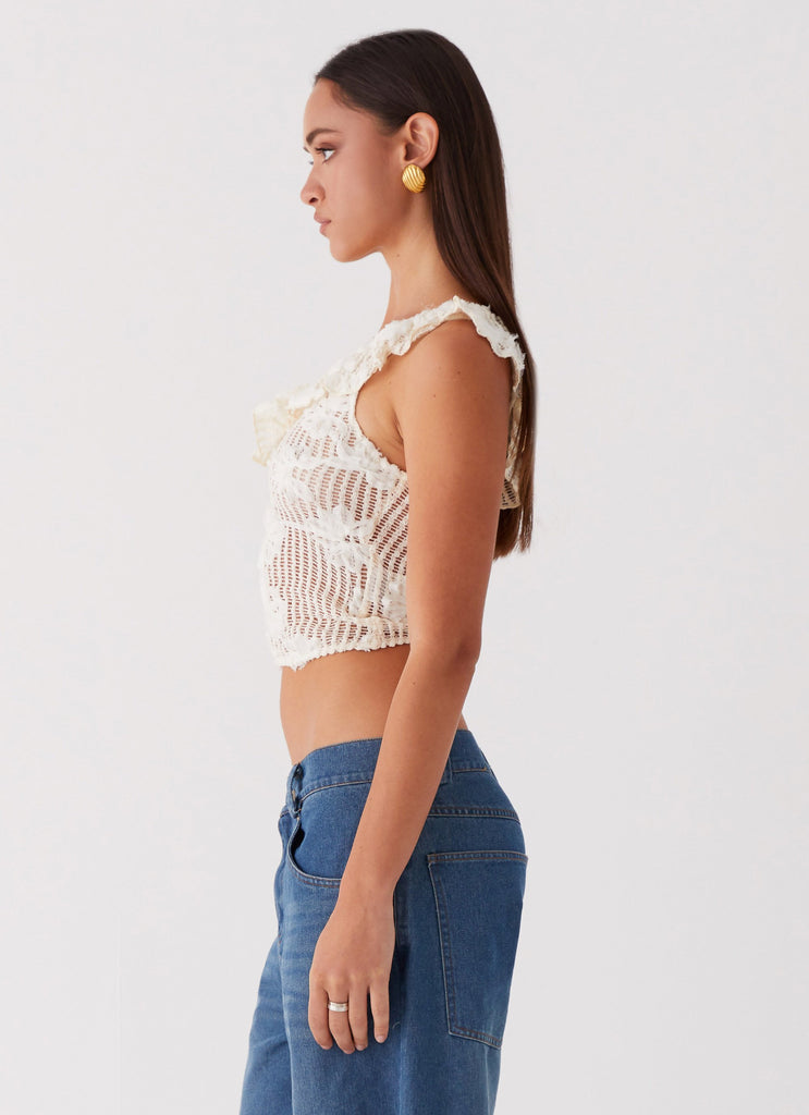 Peppermayo Peppermayo Exclusive - Juilette One Shoulder Top - Ivory