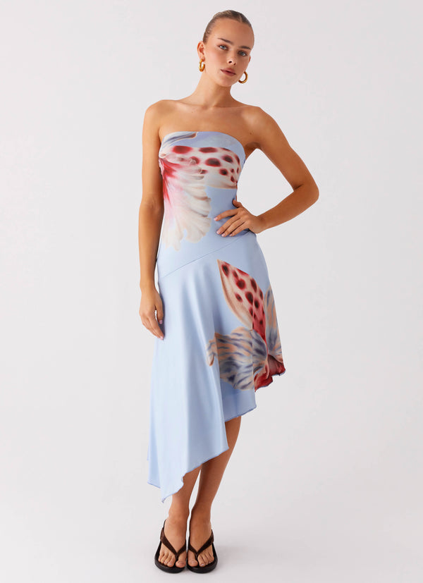 peppermayo Peppermayo Exclusive - Juliana Midi Dress - Deep Sea Bloom