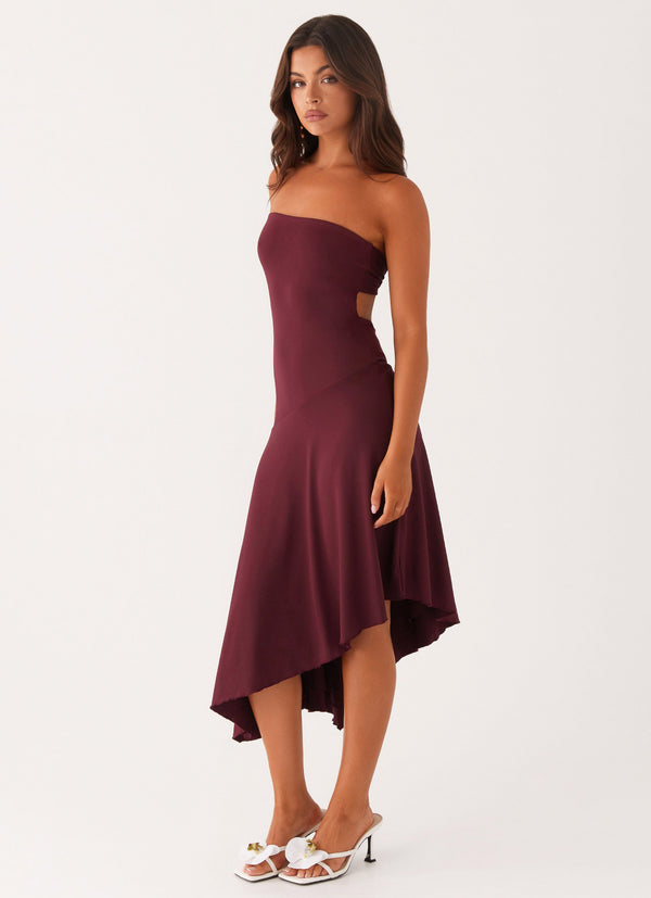 peppermayo Peppermayo Exclusive - Juliana Midi Dress - Mulberry