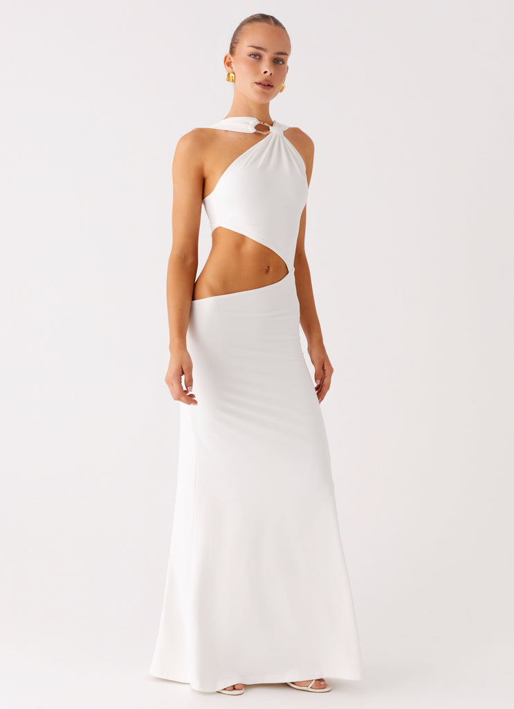 Peppermayo Peppermayo Exclusive - Juliander Knot Maxi Dress - White