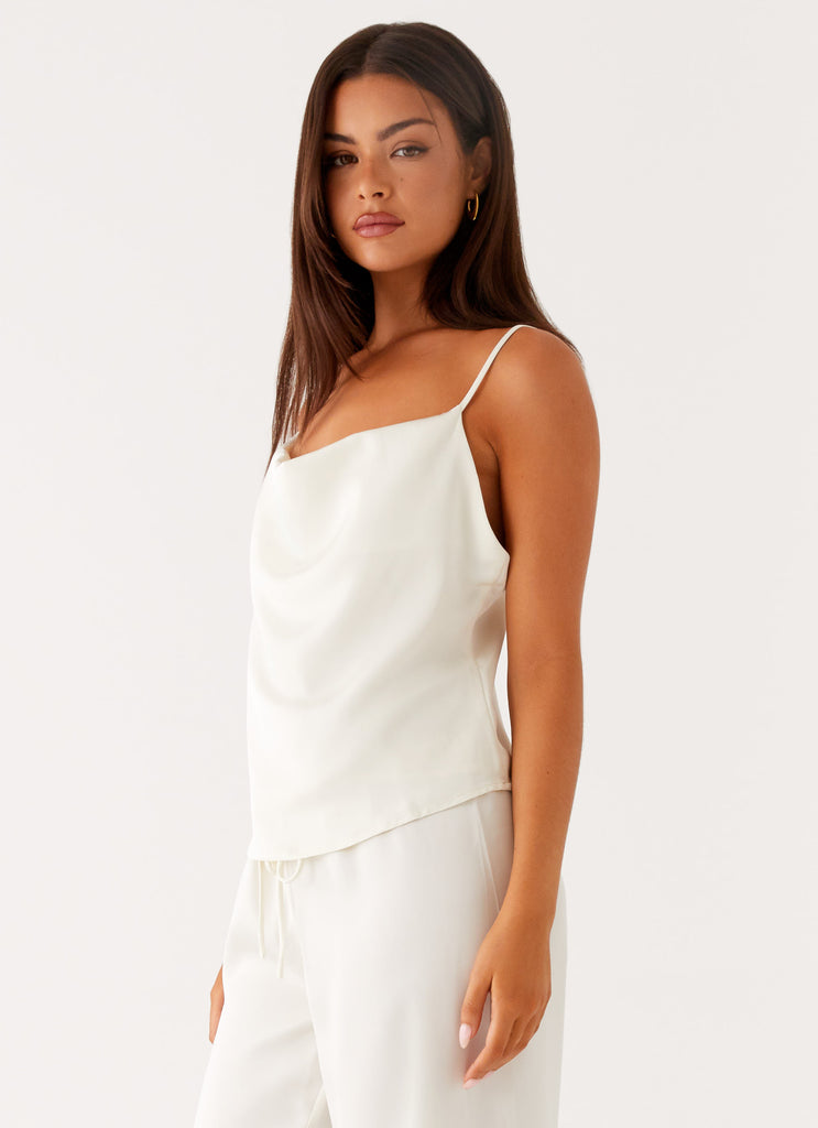 Peppermayo Peppermayo Exclusive - Kaia Cowl Neck Top - Butter