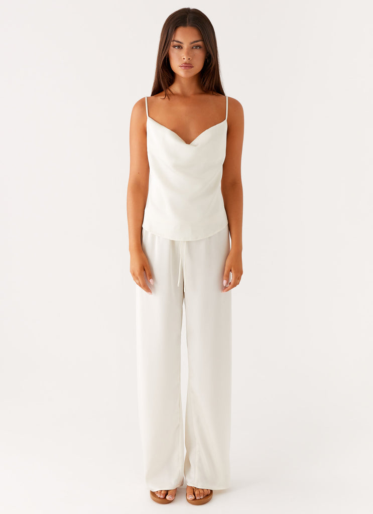 Peppermayo Peppermayo Exclusive - Kaia Cowl Neck Top - Butter