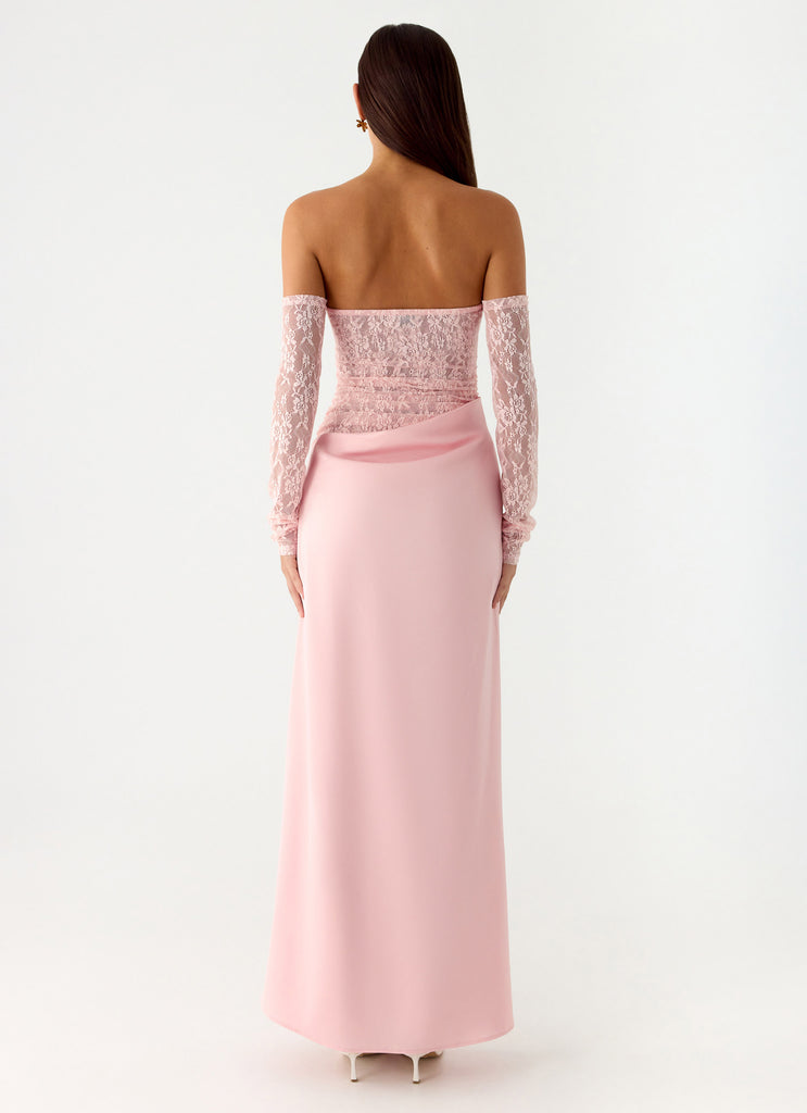 Peppermayo Peppermayo Exclusive - Kaina Off Shoulder Maxi Dress - Pink