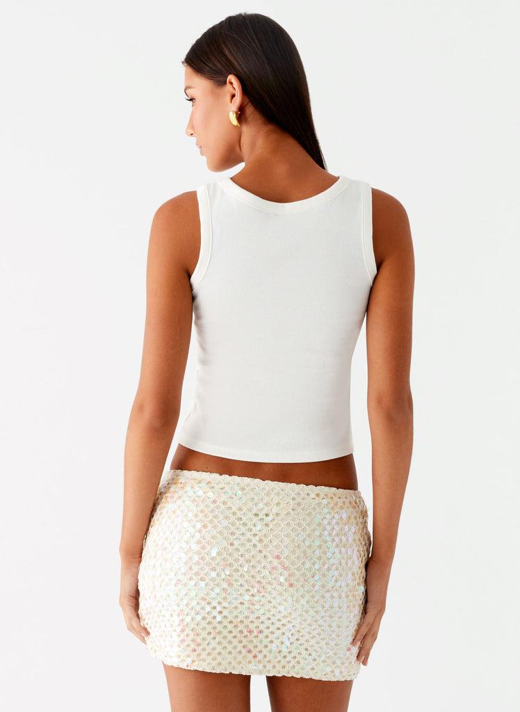 Peppermayo Peppermayo Exclusive - Kalita Mini Skirt - Ivory