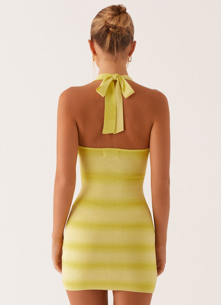 Peppermayo Peppermayo Exclusive - Kallie Knit Mini Dress - Yellow