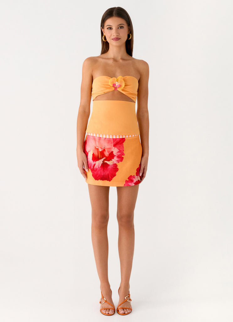 Peppermayo Peppermayo Exclusive - Kalya Mini Skirt - Orange