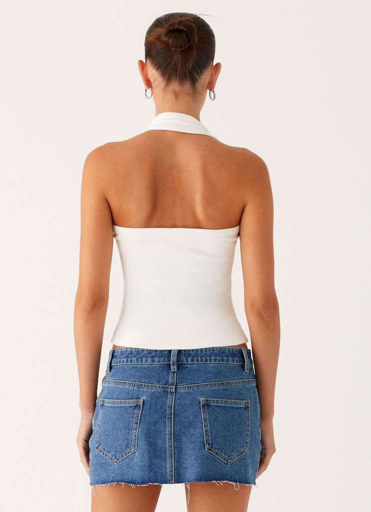 Peppermayo Peppermayo Exclusive - Kamen Low Rise Mini Skirt - Indigo Denim