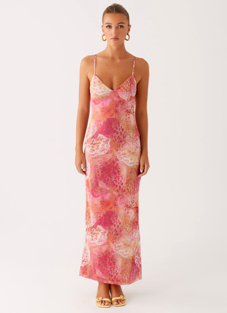 Peppermayo Peppermayo Exclusive - Kasey Midi Dress - Flamingo Fling