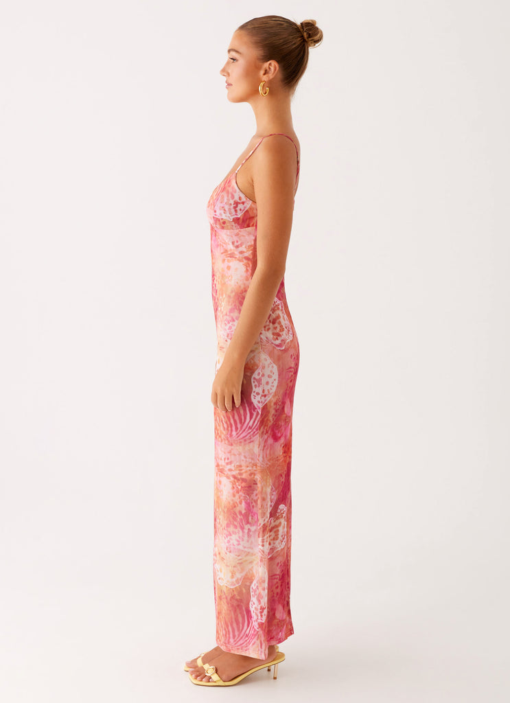 Peppermayo Peppermayo Exclusive - Kasey Midi Dress - Flamingo Fling