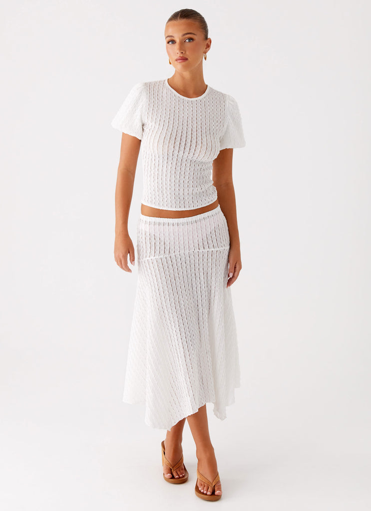 Peppermayo Peppermayo Exclusive - Katta Midi Skirt - Ivory