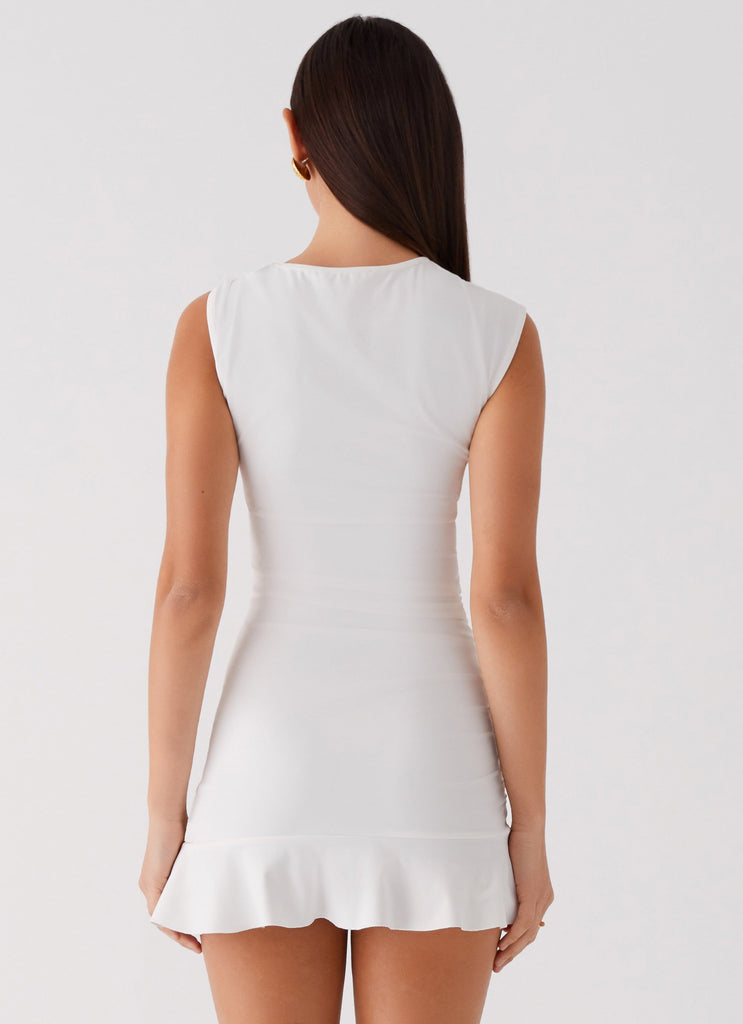 Peppermayo Peppermayo Exclusive - Katy Frill Mini Dress - Ivory
