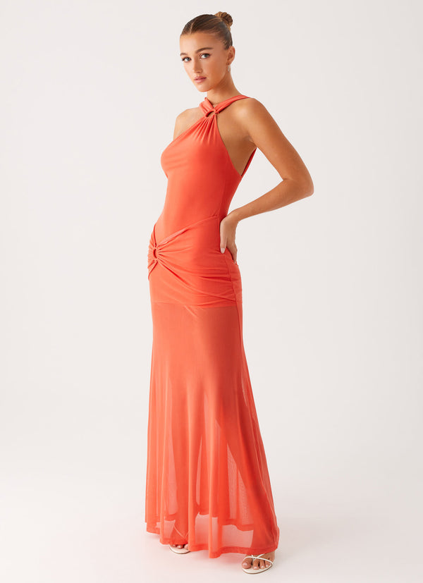peppermayo Peppermayo Exclusive - Kavala Maxi Dress - Coral