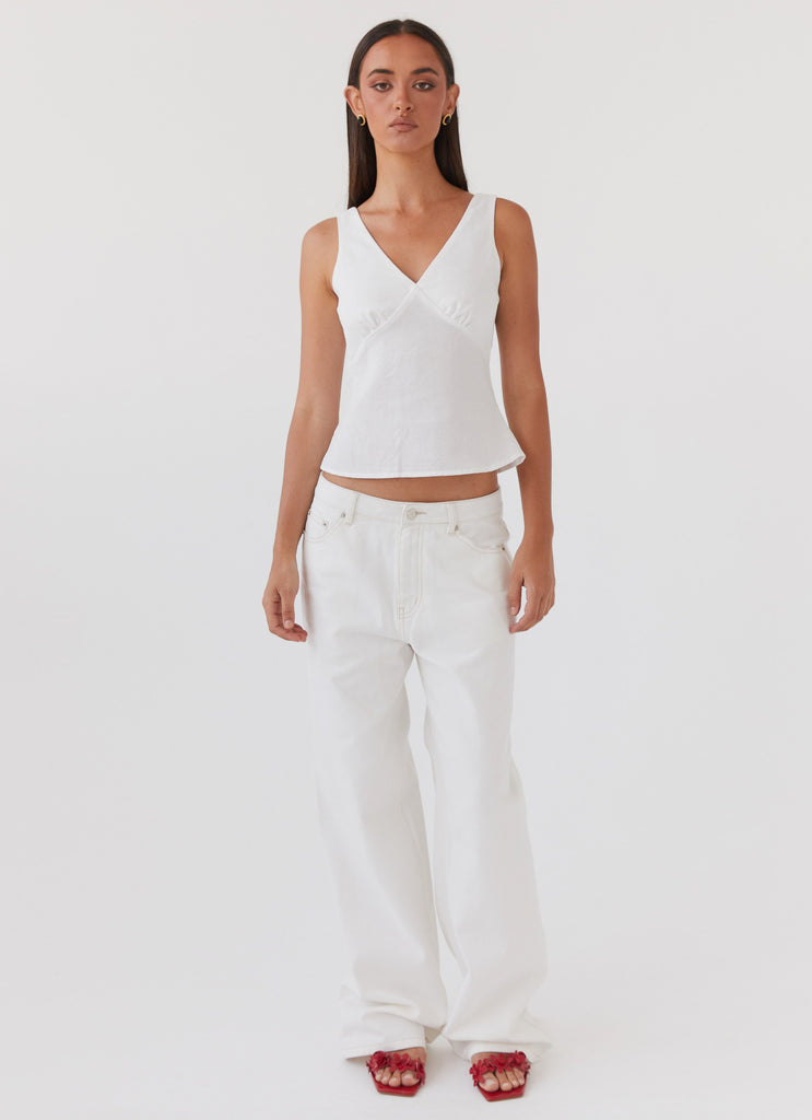 Peppermayo Peppermayo Exclusive - Keanna Low Rise Denim Jeans - Ivory