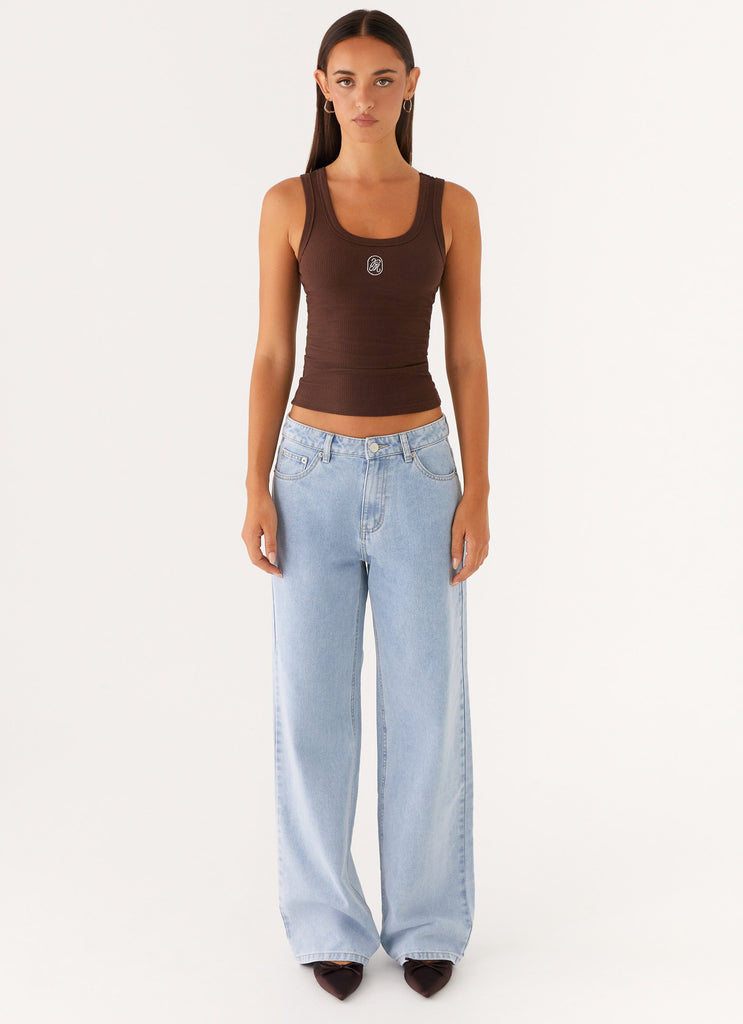 Peppermayo Peppermayo Exclusive - Keanna Low Rise Denim Jeans - Sky