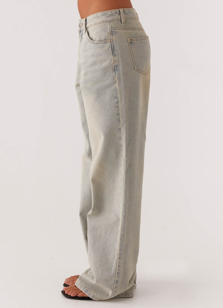 Peppermayo Peppermayo Exclusive - Keanna Low Rise Denim Jeans - Vintage