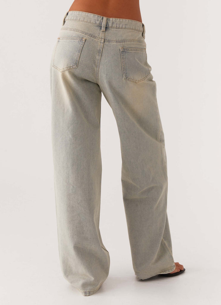 Peppermayo Peppermayo Exclusive - Keanna Low Rise Denim Jeans - Vintage