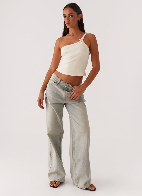 peppermayo Peppermayo Exclusive - Keanna Low Rise Denim Jeans - Vintage