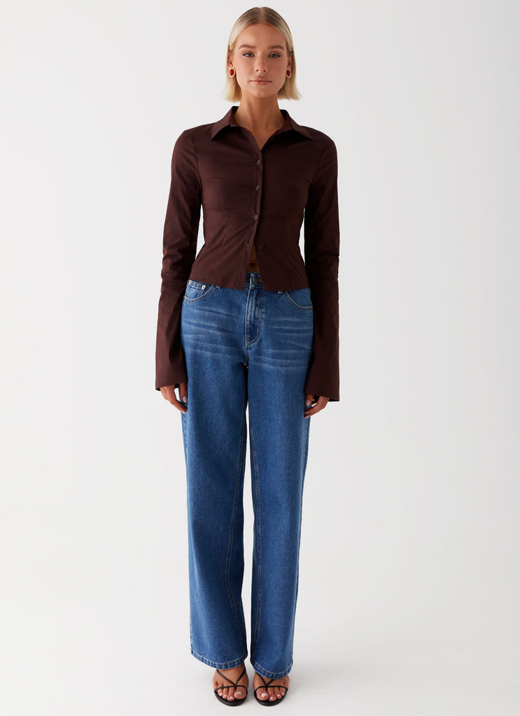 Peppermayo Peppermayo Exclusive - Keanna Low Rise Jeans - Indigo