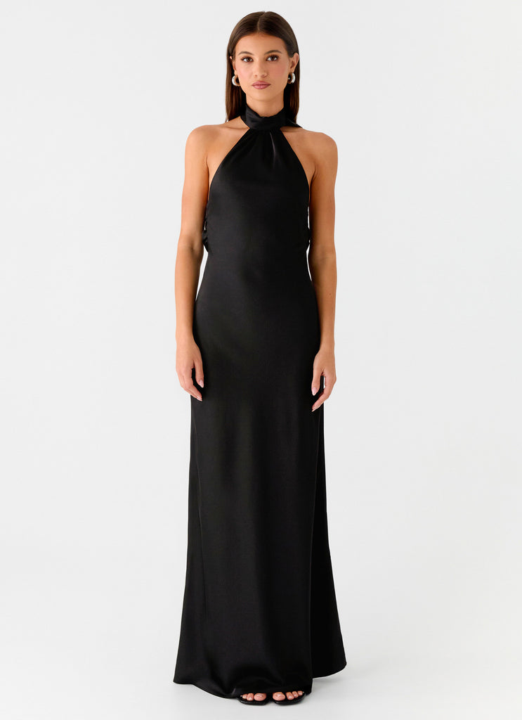Peppermayo Peppermayo Exclusive - Keena Scarf Maxi Dress - Black