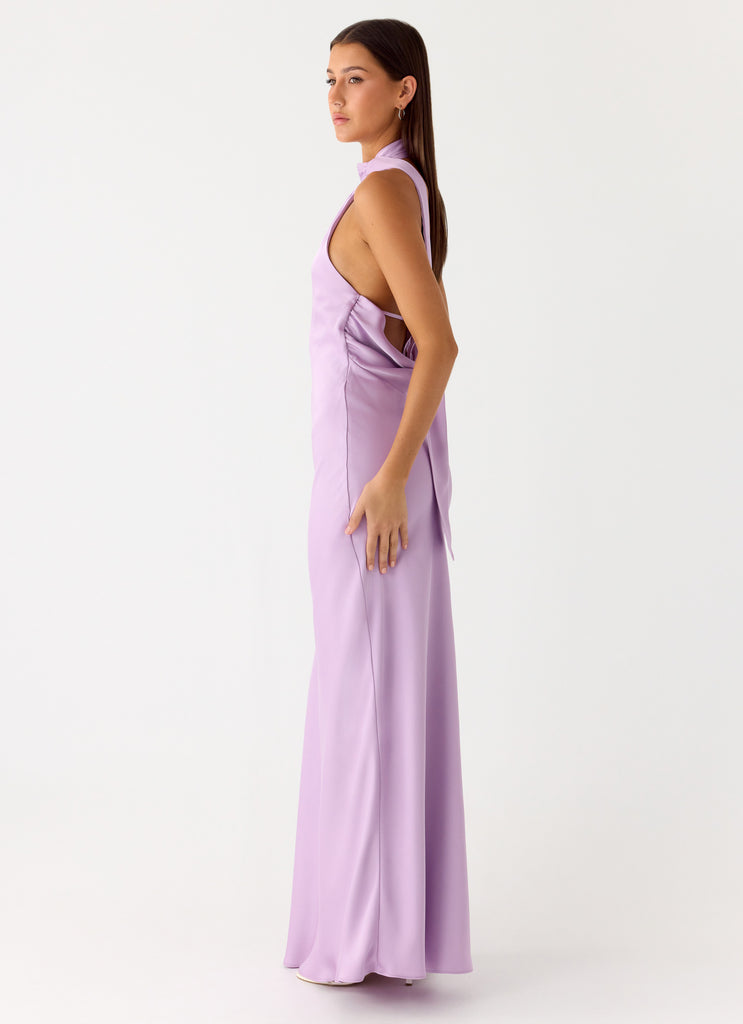 Peppermayo Peppermayo Exclusive - Keena Scarf Maxi Dress - Lavender