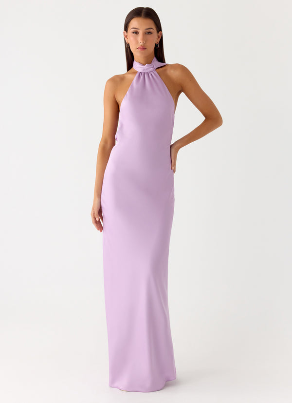 peppermayo Peppermayo Exclusive - Keena Scarf Maxi Dress - Lavender