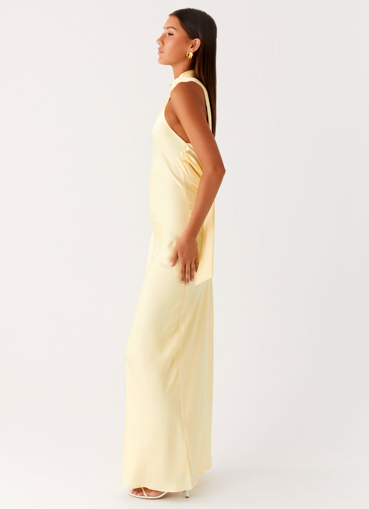 Peppermayo Peppermayo Exclusive - Keena Scarf Maxi Dress - Lemon