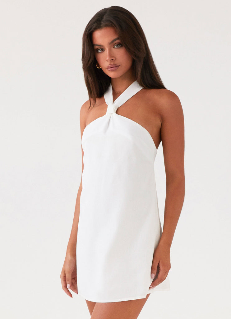 Peppermayo Peppermayo Exclusive - Keira Linen Mini Dress - White