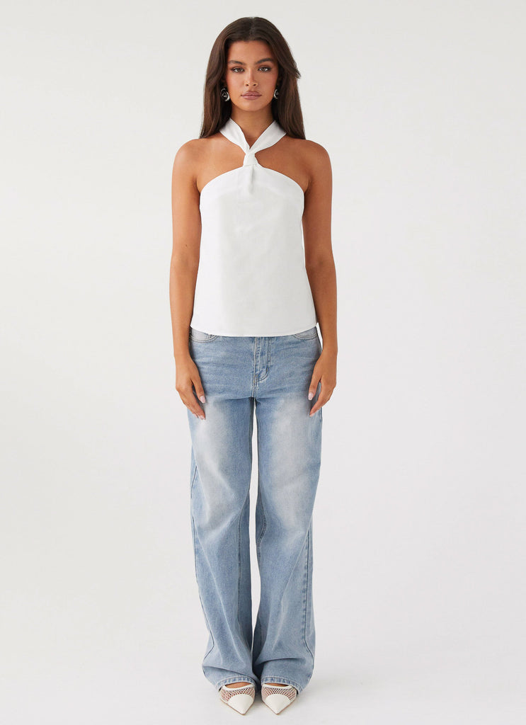 Peppermayo Peppermayo Exclusive - Keira Linen Top - White