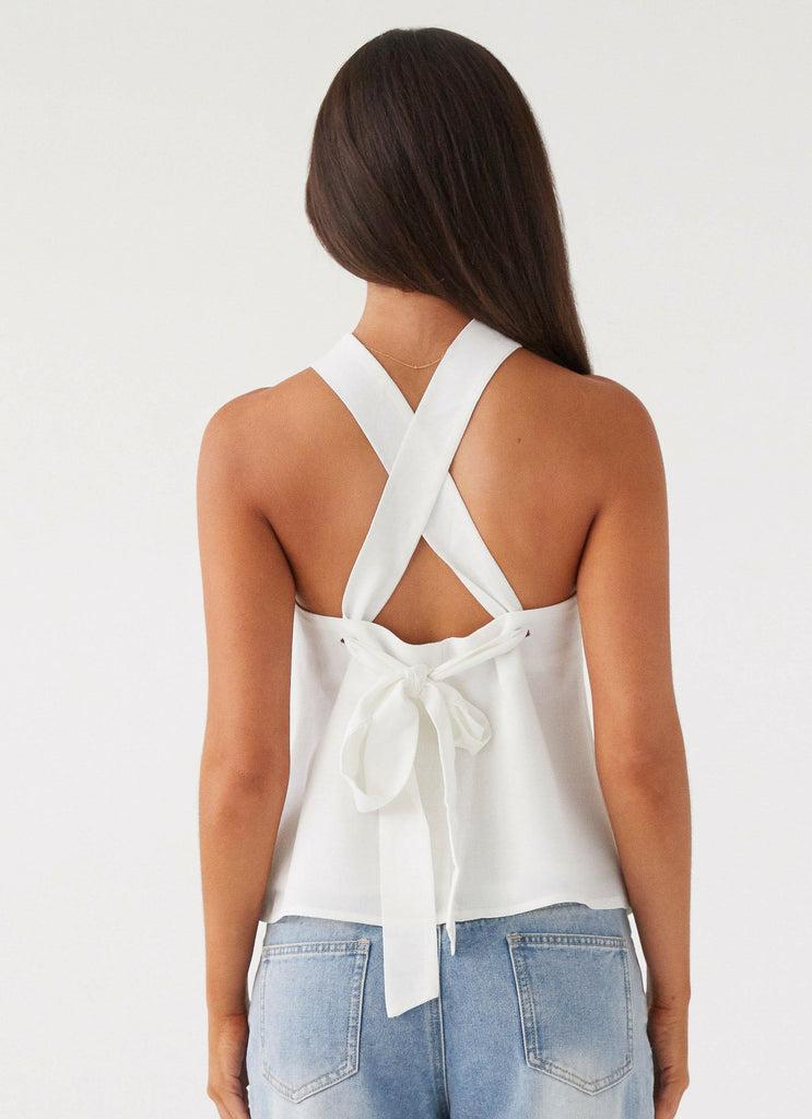 Peppermayo Peppermayo Exclusive - Keira Linen Top - White