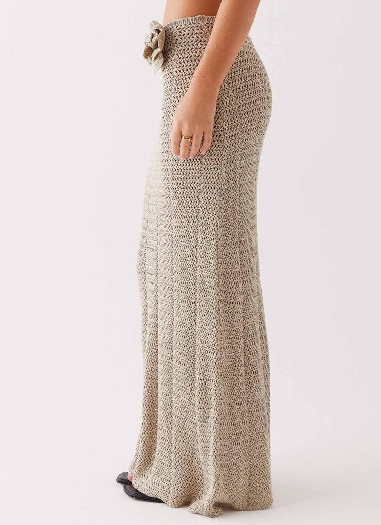 Peppermayo Peppermayo Exclusive - Kelcie Rose Crochet Maxi Skirt - Sage