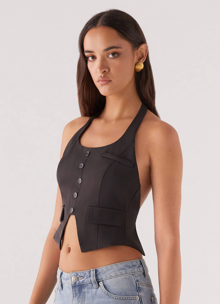 Peppermayo Peppermayo Exclusive - Kendra Backless Vest - Black