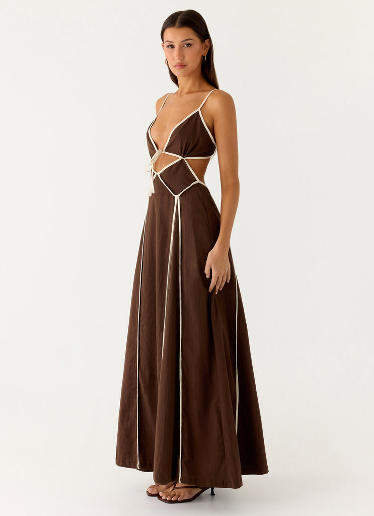 Peppermayo Peppermayo Exclusive - Kerli Maxi Dress - Cool Chocolate