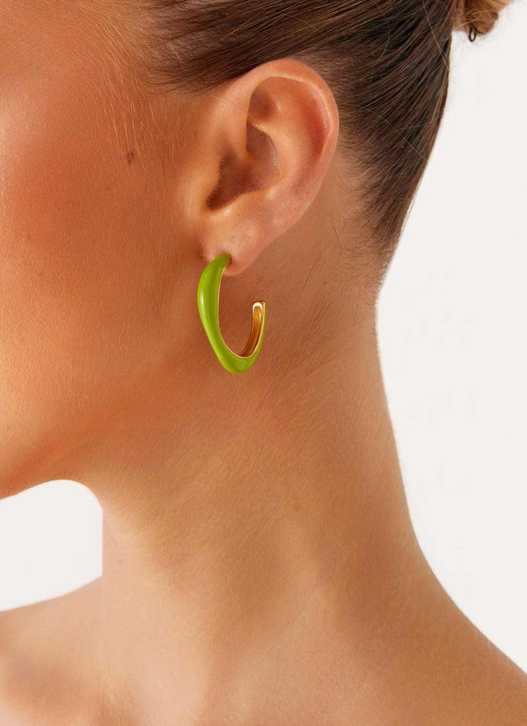 Peppermayo Peppermayo Exclusive - Keyon Earrings - Green